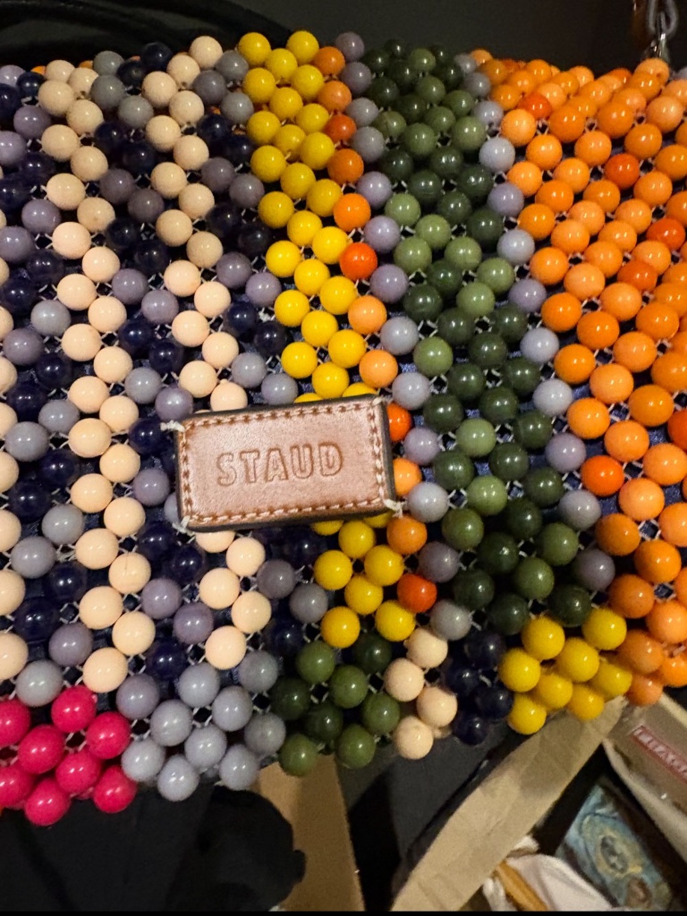 Staud Timmy Beaded Shoulder Bag - Picture 5 of 6